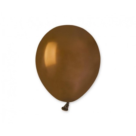 Balony Gemar 13 cm - 5" - pastelowe brązowe Brown A50/048 - 100 sztuk