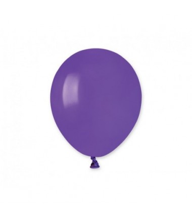 Balony Gemar 13 cm - 5" - pastelowe fioletowe Purple A50/008 - 100 sztuk
