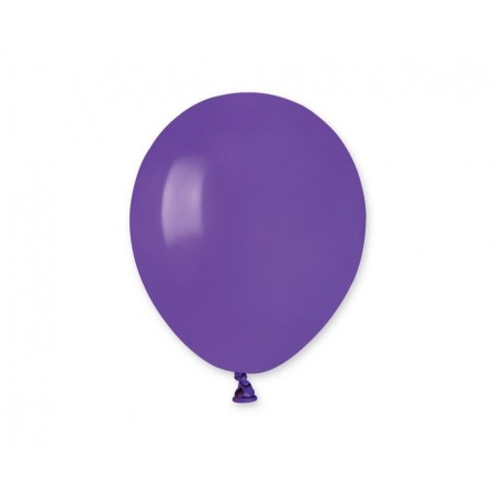 Balony Gemar 13 cm - 5" - pastelowe fioletowe Purple A50/008 - 100 sztuk