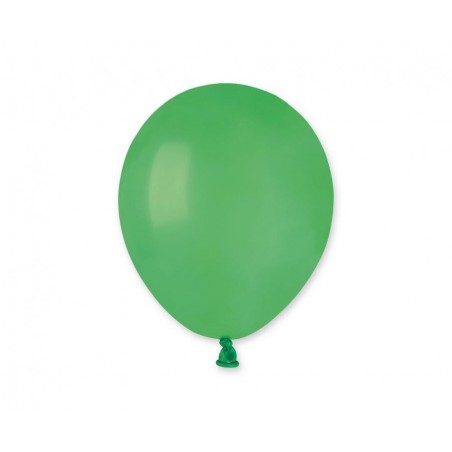 Balony Gemar 13 cm - 5" - pastelowe zielone Green A50/012 - 100 sztuk
