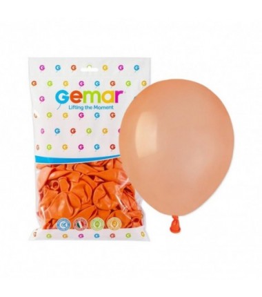 Balony Gemar 13 cm - 5" - łososiowe, brzoskwiniowe Peach A50/060 - 100 sztuk