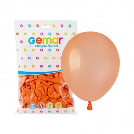 Balony Gemar 13 cm - 5" - łososiowe, brzoskwiniowe Peach A50/060 - 100 sztuk