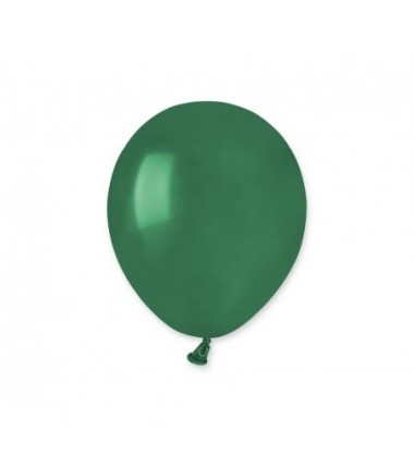 Balony Gemar 13 cm - 5" - pastelowe butelkowa zieleń Emerald Green A50/104 - 100 sztuk