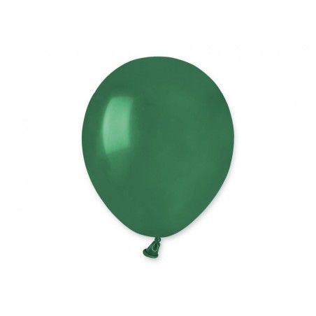 Balony Gemar 13 cm - 5" - pastelowe butelkowa zieleń Emerald Green A50/104 - 100 sztuk