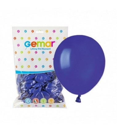 Balony Gemar 13 cm - 5" - pastelowe granatowe Blue A50/046 - 100 sztuk
