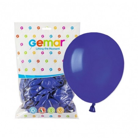 Balony Gemar 13 cm - 5" - pastelowe granatowe Blue A50/046 - 100 sztuk