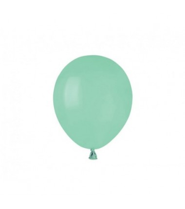 Balony Gemar 13 cm - 5" - pastelowe zielone miętowe (macaron) Mint Green A50/077 - 100 sztuk
