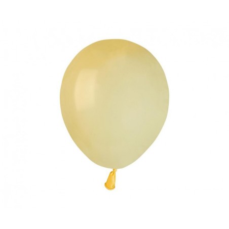 Balony Gemar 13 cm - 5" - musztardowe Mustard (macaron) Baby Yellow A50/043 - 100 sztuk
