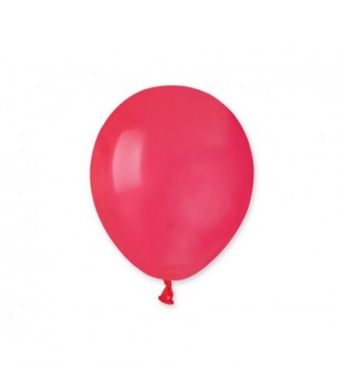 Balony Gemar 13 cm - 5" - pastelowe czerwone Red A50/005 - 100 sztuk