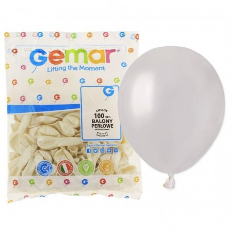 Balony Gemar 13 cm - 5" - metaliczne perłowe Metallic Pearl AM50/028 - 100 sztuk
