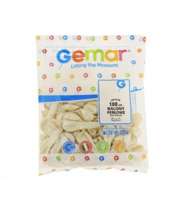 Balony Gemar 13 cm - 5" - metaliczne perłowe Metallic Pearl AM50/028 - 100 sztuk