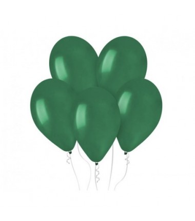 Balony Gemar 33 cm - 13" - pastelowe butelkowa zieleń Emerald Green G120/104 - 50 sztuk