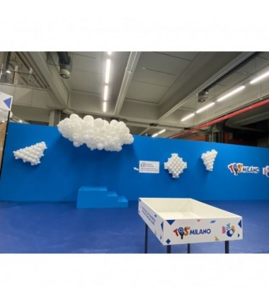 Balony Gemar 26 cm - 10" -  pastelowe białe White G90/001 - 50 sztuk