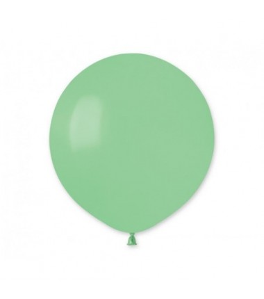 Balony Gemar 48 cm - 19" - pastelowy zielony miętowy (macaron) Mint Green G19/077 - 25 sztuk