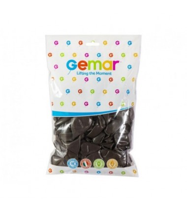 Balony Gemar 48 cm - 19" - pastelowy brązowy Brown G19/048 - 25 sztuk