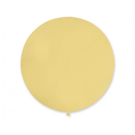 Balony Gemar 48 cm - 19" - musztardowy Mustard (macaron) Baby Yellow G19/043 - 25 sztuk