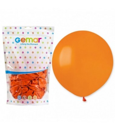 Balony Gemar 48 cm - 19" - pastelowy pomarańczowy Orange G19/004 - 25 sztuk
