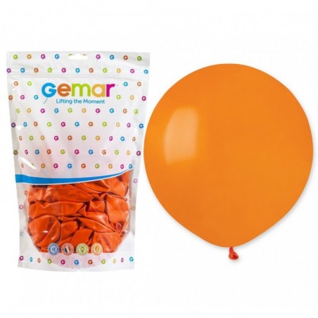Balony Gemar 48 cm - 19" - pastelowy pomarańczowy Orange G19/004 - 25 sztuk