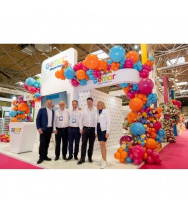 Balony Gemar 48 cm - 19" - pastelowy pomarańczowy Orange G19/004 - 25 sztuk