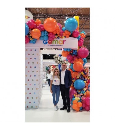 Balony Gemar 48 cm - 19" - pastelowy pomarańczowy Orange G19/004 - 25 sztuk