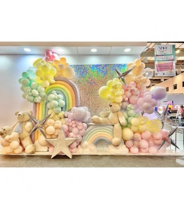 Balony Gemar 48 cm - 19" - pastelowy jasnoróżowy Pink G19/057 - 25 sztuk