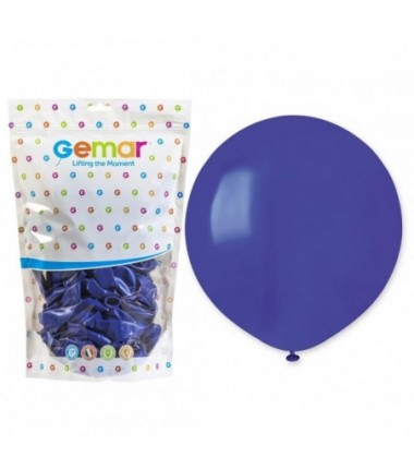 Balony Gemar 48 cm - 19" - pastelowy granatowy Blue G19/046 - 25 sztuk