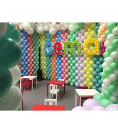 Balony Gemar 26 cm - 10" - pastelowy turkusowo-niebieski Turquoise G90/068 - 100 sztuk