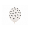 Balon nadruk 30 cm Kokardki Pastel Off-white - 6 sztuk