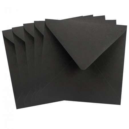 Koperty Kwadratowe Czarne - 5 sztuk