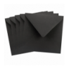 Koperty Kwadratowe Czarne - 5 sztuk