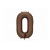 Balony foliowe Cyfra 10 - 86 cm - Mocca satynowe