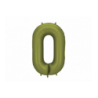 Balony foliowe Cyfra 80 - 86 cm - Oliwkowe matowe