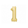 Balony foliowe Cyfra 18 - 86 cm - Złote satynowe