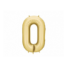 Balony foliowe Cyfra 30 - 86 cm - Złote satynowe