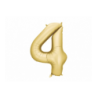 Balony foliowe Cyfra 45 - 86 cm - Złote satynowe
