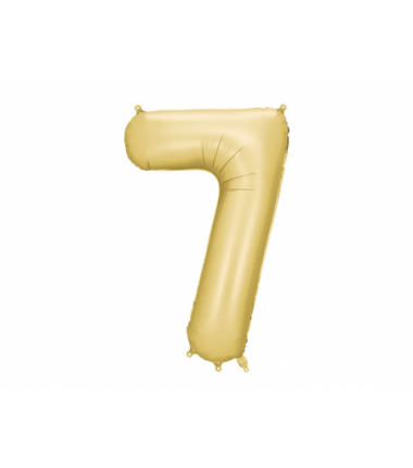 Balony foliowe Cyfra 70 - 86 cm - Złote satynowe