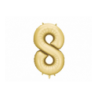 Balony foliowe Cyfra 80 - 86 cm - Złote satynowe