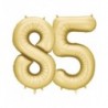 Balony foliowe Cyfra 85 - 86 cm - Złote satynowe