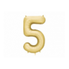 Balony foliowe Cyfra 85 - 86 cm - Złote satynowe