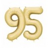 Balony foliowe Cyfra 95 - 86 cm - Złote satynowe