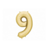 Balony foliowe Cyfra 95 - 86 cm - Złote satynowe