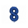 Balony foliowe Cyfra 18 - 86 cm - Granatowe satynowe