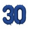Balony foliowe Cyfra 30 - 86 cm - Granatowe satynowe