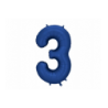 Balony foliowe Cyfra 30 - 86 cm - Granatowe satynowe