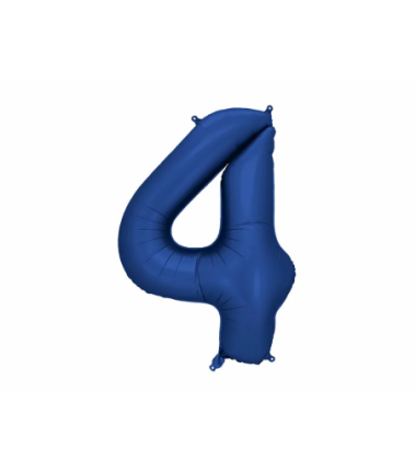 Balony foliowe Cyfra 40 - 86 cm - Granatowe satynowe