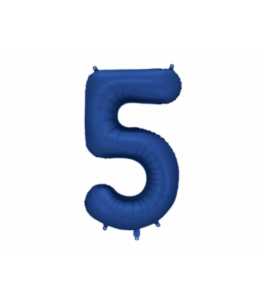 Balony foliowe Cyfra 45 - 86 cm - Granatowe satynowe