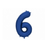 Balony foliowe Cyfra 65 - 86 cm - Granatowe satynowe