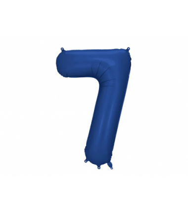Balony foliowe Cyfra 70 - 86 cm - Granatowe satynowe