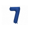 Balony foliowe Cyfra 70 - 86 cm - Granatowe satynowe
