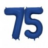 Balony foliowe Cyfra 75 - 86 cm - Granatowe satynowe